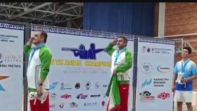 سلام نظامی دو قهرمان تیراندازی کشورمان در مسابقات آسیایی + فیلم - پارس فوتبال