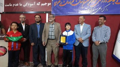 تقدیر از قهرمان نوجوان ووشوکار افغانستانی در مشهد + فیلم