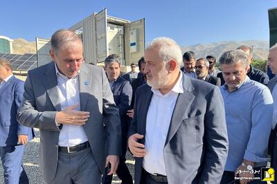 بهره‌برداری از چندین طرح خورشیدی و اصلاح و بهینه‌سازی شبکه برق با حضور وزیر نیرو