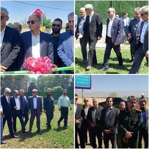 افتتاح زمین چمن مینی فوتبال در شهرستان ازنا به مناسبت هفته دولت