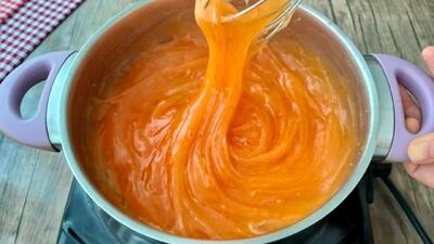 طرز تهیه دسر کشدار و فوق العاده خوشمزه با خربزه / تا فصلشه درست کن