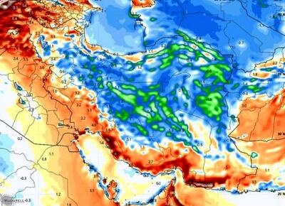 پیش‌بینی هواشناسی/ بارش رگباری باران در ۵ استان کشور