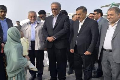 بازدید معاون اجرایی رئیس‌جمهور از طرح‌های راهبردی مکران