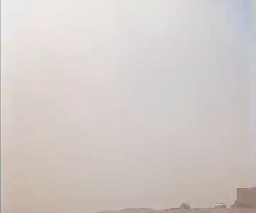 طوفان گرد و غبار امروز در مرز اسلام‌قلعه (دوغارون)