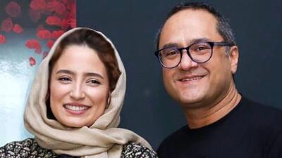 تصویر روز | ست شال و عینک نگار جواهریان در کنار همسرش رامبد جوان | گلی شی