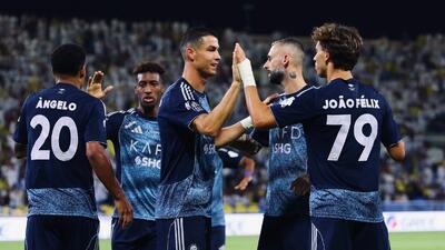 گل اول النصر به التعاون عربستان (ژائو فلیکس)