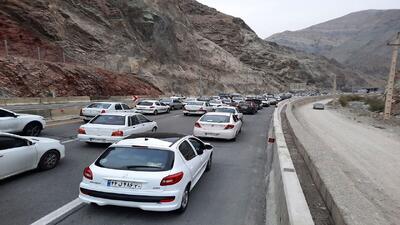 ترافیک سنگین در جاده کندوان و آزادراه تهران - شمال