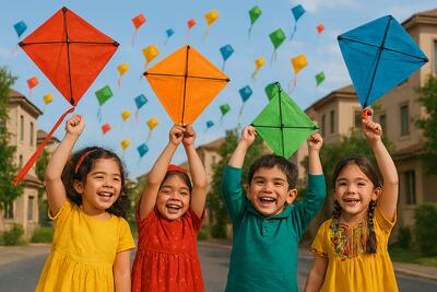 بادبادک‌های آرزویی، در آسمان محله‌!