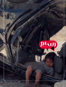بی‌پناهی دخترک فلسطینی در ویرانه‌های غزه