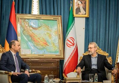 لاریجانی با دبیر شورای عالی امنیت ملی ارمنستان دیدار کرد/ تاکید ایران بر مشارکت در تکمیل کریدور شمال به جنوب
