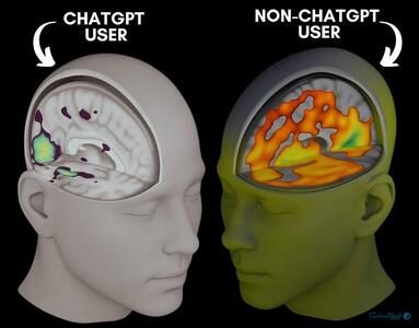 مغز در سه سناریو: انسان، گوگل، ChatGPT - پیوست