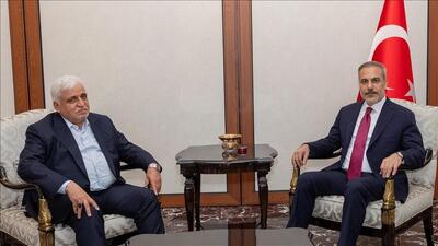 دیدار رئیس حشد شعبی با وزیر خارجه ترکیه