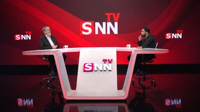 پخش زنده گفتگوی ابراهیم عزیزی با SNNTV + فیلم