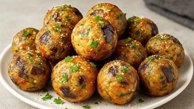 طرز تهیه کوفته بادمجان / دستور پخت بادمجان قل قلی یک شام جدید و ارزان