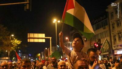 عکس/ تظاهرات گسترده در استانبول علیه نسل‌کشی در غزه