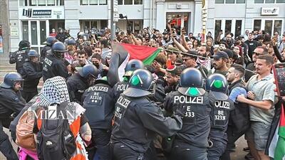 پلیس آلمان در خدمت نسل‌کشی رژیم صهیونیستی