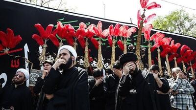 دسته عزاداری شهادت امام حسن عسکری (علیه‌السلام) با حضور آیت الله وحید خراسانی