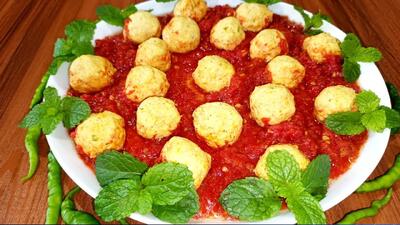 طرز تهیه کوفته قلقلی رژیمی با مرغ لذیذ خوشرنگ ولعاب، با طعم و مزه خاص وعالی!