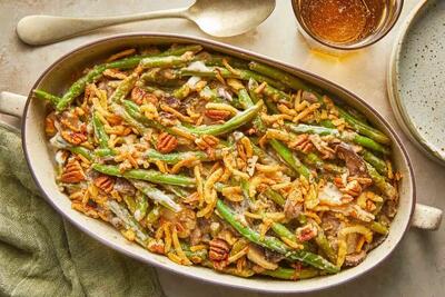 طرز تهیه سوفله لوبیا سبز