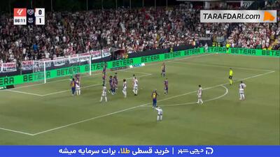 گل زیبای فران پرز به بارسلونا (رایو وایکانو 1-1 بارسلونا) - پارس فوتبال