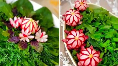 پیشنهادات خلاقانه برای تزئین سبزی خوردن؛ 15عکس الهام‌ بخش