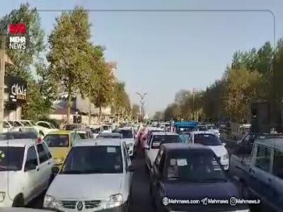 کاروان خودرویی آستانه‌اشرفیه در مسیر کنگره ملی ۸ هزار شهید گیلان