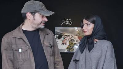 تصویر روز | استایل جذاب شهاب حسینی و فرزندانش در نمایشگاه عکس همسرش ساناز ارجمند | گلی شی