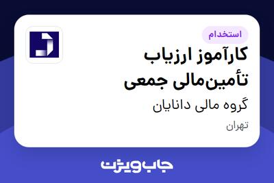 استخدام کارآموز ارزیاب تأمین‌مالی جمعی در گروه مالی دانایان