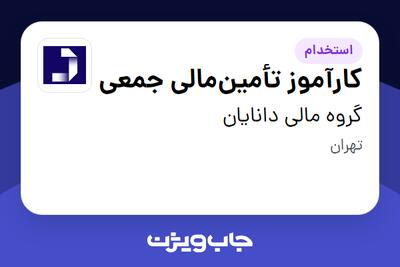 استخدام کارآموز تأمین‌مالی جمعی در گروه مالی دانایان