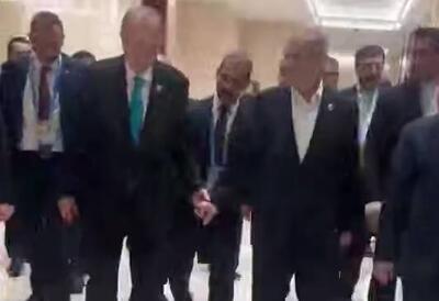 فیلم/ گفتگوی صمیمانه پزشکیان و اردوغان در چین