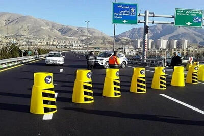 قطعه 2 آزادراه تهران-شمال به علت عملیات عمرانی بسته شد