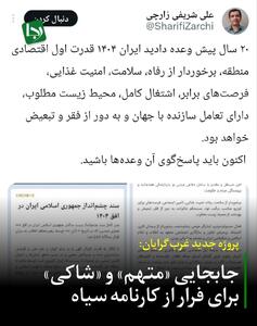 پروژه جدید غرب‌گرایان: جابجایی «متهم» و «شاکی» برای فرار از کارنامه سیاه