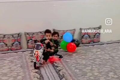 آواز جوگیر؛ حین موتور بازی بچه ها محسن لرستانی پلی شد از خودبیخود شدن خونه رو ترکوندن
