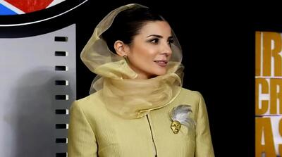 تصاویر پوشش جنجالی بازیگر زن سینما در یک جشن