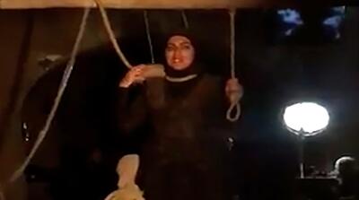 اعدام بازیگر زن به یک باره واقعی شد!