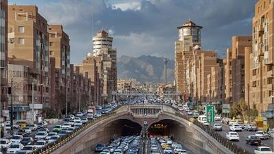 ترافیک پرحجم و سنگین صبحگاهی در معابر و بزرگراه‌های تهران