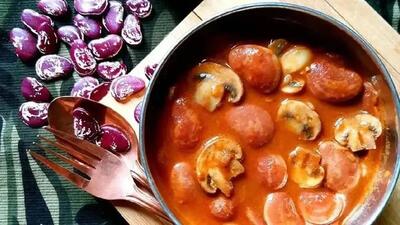 آموزش فوری طرز تهیه خوراک لوبیا عروس