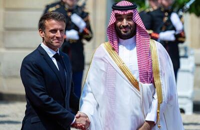 گفت‌و‌گوی بن سلمان و مکرون درباره تحولات فلسطین