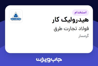 استخدام هیدرولیک کار - آقا در فولاد تجارت طرق