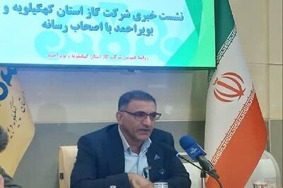 گاز رسانی در کهگیلویه و بویراحمد تا سال آینده به ۱۰۰ درصد می رسد