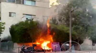 تظاهرات‌کنندگان اطراف خانه نتانیاهو را آتش زدند