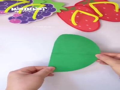ساخت دمپایی‌های میوه‌ای بامزه از فوم