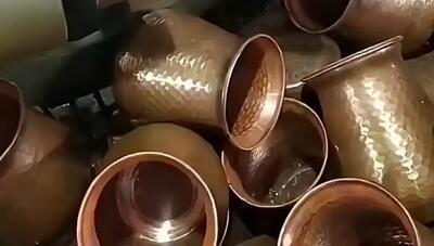 مراحل جالب ساخت ظروف مسی(فیلم)