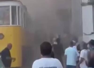 ببینید | اولین تصاویر از خروج مرگبار قطار از ریل در پرتغال