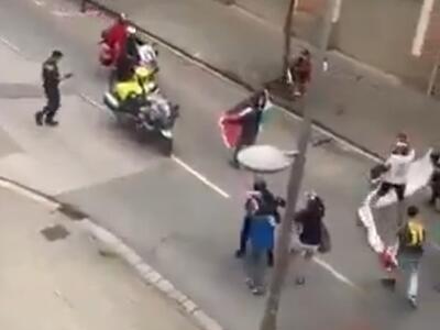تنش در اسپانیا به دلیل حضور دوچرخه‌سواران اسرائیلی