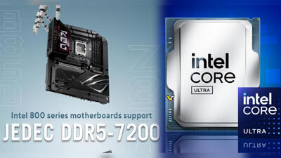 پشتیبانی رسمی ایسوس از DDR5-7200 در مادربردهای سری 800 اینتل