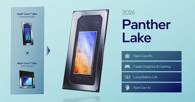 پردازنده‌های Panther Lake-H اینتل با 64 گیگابایت حافظه به بازار می‌آیند