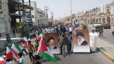 راهپیمایی جمعه خشم در میناب