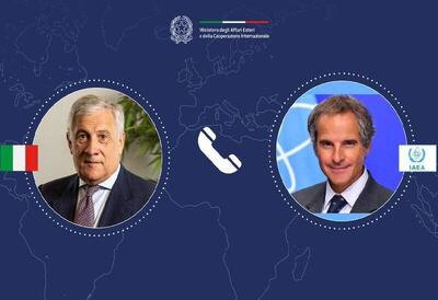 گفتگوی تلفنی وزیر خارجه ایتالیا و گروسی درباره ایران