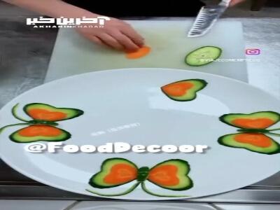ایده دورچین بشقاب پروانه‌ای